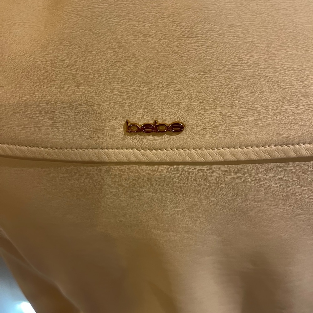 Designer Bebe cream faux leather jacket - Picture 6 of 6